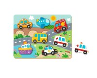 2Kids Toys Vkládací puzzle Doprava 8 ks