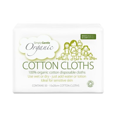 Simply Gentle Organické ubrousky 50 ks