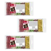 Akinu Tyčinky pamlsek pro psy vícebarevné žvýkací 12,5 cm 3 x 100 ks