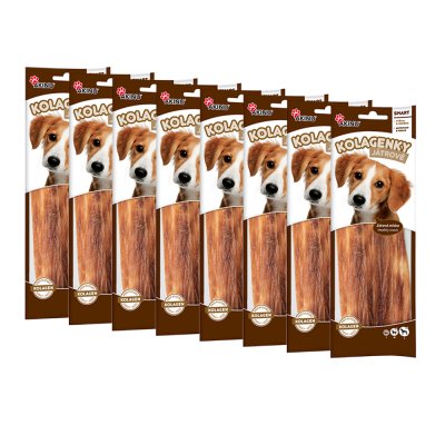 Akinu Kolagenové pásky s drůbežími játry pamlsek pro psy 8 x 60 g