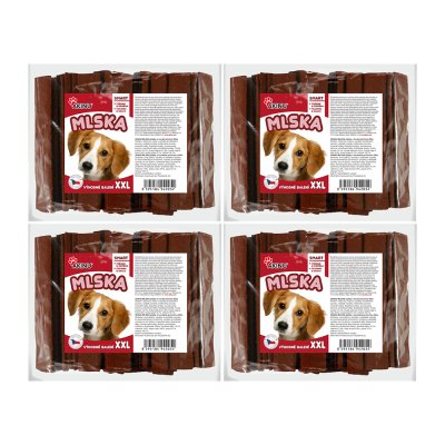 Akinu MLSKA Hovězí plátky pamlsek pro psy 4 x 25 ks