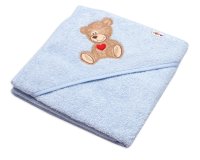 Baby Nellys Kojenecká froté osuška s kapucí 80x80cm  Sweet dreams by TEDDY - modrá