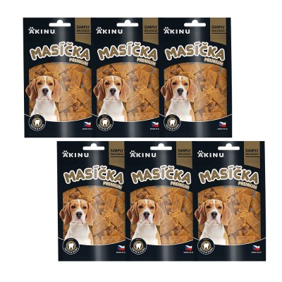 Akinu MASÍČKA PREMIUM Dental pamlsek pro psy 6 x 75 g