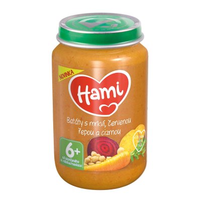Hami Batáty s mrkví, červenou řepou a cizrnou 6m+ 200 g
