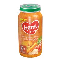 Hami Krůtí stehno s mrkví, batáty a bulgurem 8m+ 250 g Hami Krůtí stehno s mrkví, batáty a bulgurem 8m+ 250 g