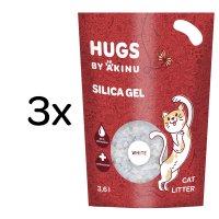 Akinu HAPPY CAT Silika gel bílý stelivo pro kočky 3 x 3,6 l