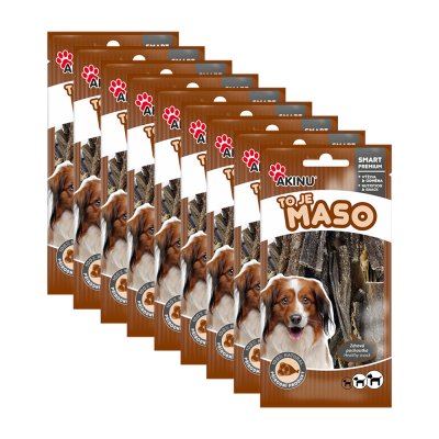 Akinu Hovězí dršťky pamlsek pro psy 9 x 100 g