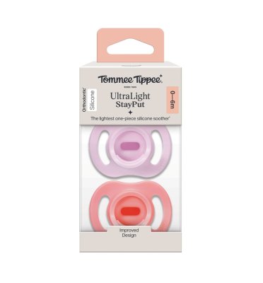 Tommee Tippee Silikonový dudlík Ultra Light 0-6m 2 ks více barevných variant