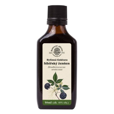 Klášterní officína Bylinná tinktura Sibiřský ženšen 40% 50 ml