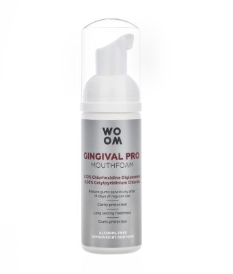 WOOM GINGIVAL PRO s CHX ústní pěna 50 ml