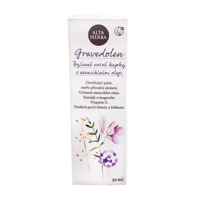 AltaHerba Gravedolen bylinné nosní kapky s esenciálními oleji 30 ml