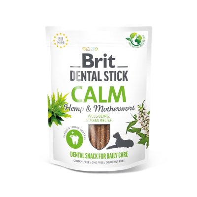Brit Care Dog Dental Stick Calm with Hemp & Motherwort 7 ks