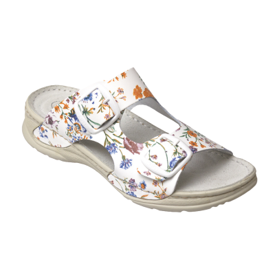 SANTE Dámské pantofle D/10/FLORA BÍLÁ v.42