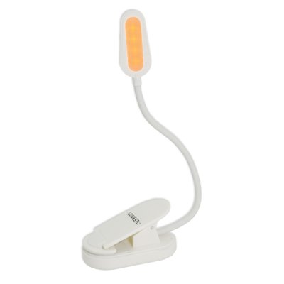 Lunesto LED Lampička na čtení bez modré složky CLIP-ON 1 ks bílá Lunesto LED Lampička na čtení bez modré složky CLIP-ON 1 ks bílá