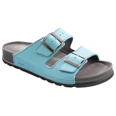 SANTE Dámské pantofle N/211/1/O87/CP TYRKYSOVÁ v.40