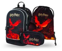 Baagl SET 3 Core Harry Potter Fénix: batoh, penál, sáček