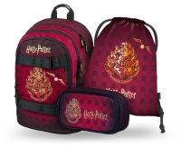 Baagl SET 3 Skate Harry Potter Bradavice vínový: batoh, penál, sáček