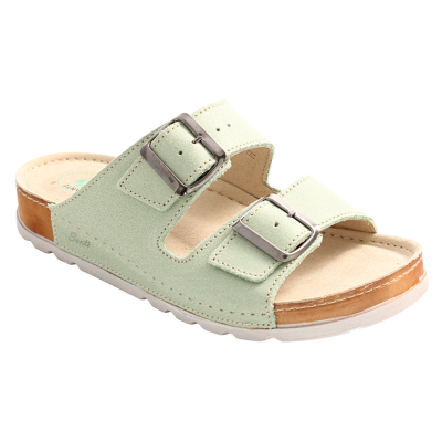 SANTE Dámské pantofle N/211/1/O97/SP ZELENÁ v.42