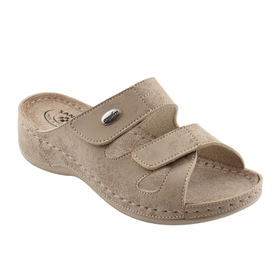 SANTE Dámské pantofle DS/152 BÉŽOVÁ v.37