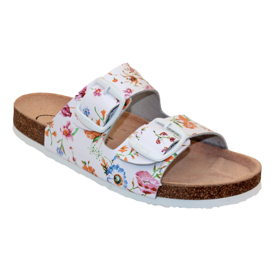 SANTE Dámský pantofel D/21N/FLORA BÍLÁ v.37