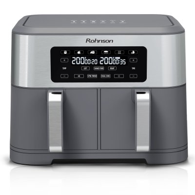 Rohnson Horkovzdušná fritéza s dvojitým košem R-2844 – 2 x 4,25 l