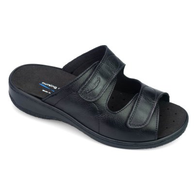 Nursing Care Pantofle pro širokou nohu dámské černé, velikosti 1: 41