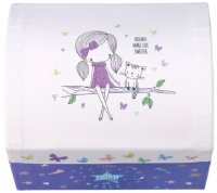 Adam Toys Hrací skříňka s tančící baletkou Adam Toys,  fialová