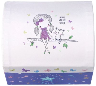 Adam Toys Hrací skříňka s tančící baletkou Adam Toys,  fialová