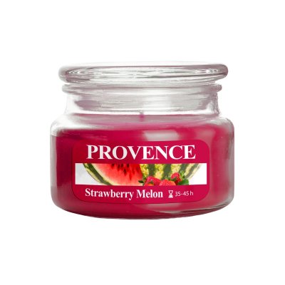 Provence Svíčka ve skle s víčkem Jahoda a meloun 200 g