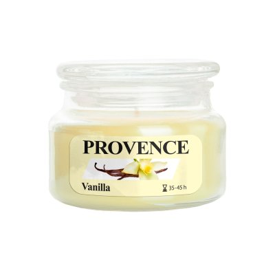 Provence Svíčka ve skle s víčkem Vanilka 200 g