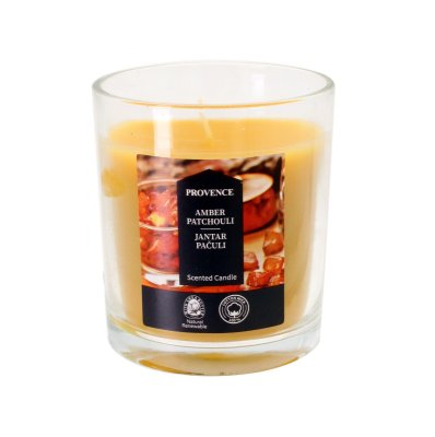 Provence Svíčka ve skle Jantar a pačuli 135 g
