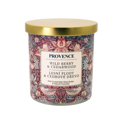 Provence Svíčka ve skle Lesní plody a cedrové dřevo 206 g