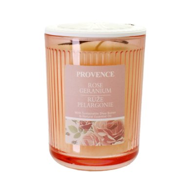 Provence Svíčka ve skle Růže a pelargonie 230 g