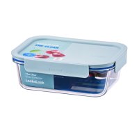 Lock&Lock Clear Dóza obdélníková 1 l borosilikátové sklo 1 ks mint