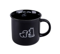 Toro Keramický hrnek Pejsek 380 ml 1 ks černý