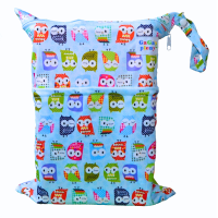 GaGa's pleny Nepromokavý pytel Sovičky modré