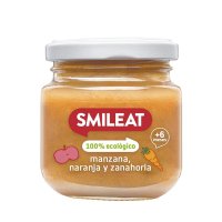 Smileat BIO příkrm jablko, karotka a pomeranč 6m+ 130 g