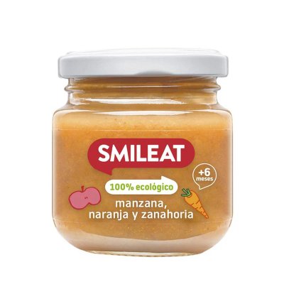 Smileat BIO příkrm jablko, karotka a pomeranč 6m+ 130 g