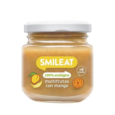 Smileat BIO ovocný příkrm jablko, hruška, banán, mango a pomeranč 6m+ 130 g