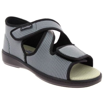 PodoWell ACADEMIE zdravotní sandál pro oteklé nohy unisex šedá, velikost: 38
