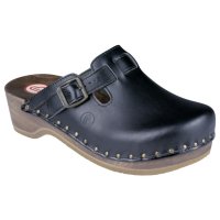 Berkemann Dřevák unisex černý páskový, velikost:38