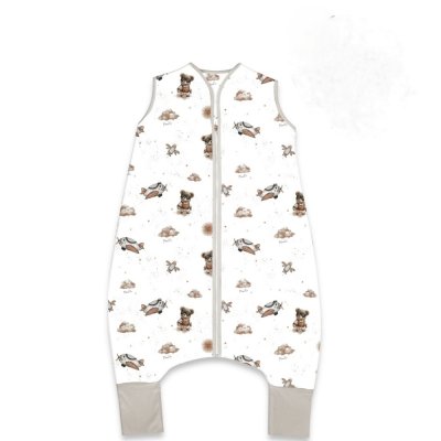 Miminu Letní spací vak se zahrnovacími nohavičkami, bavlna, Méďa pilot , vel. M