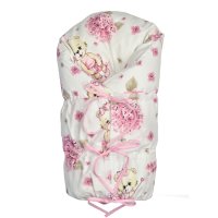 Baby Nellys Náhradní povlak, potah bavlna na retro zavinovačku LALLY - Balerína pink