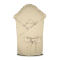 Baby Nellys Rychlozavinovačka s volánkem a stuhou Royal - béžová, Baby Nellys