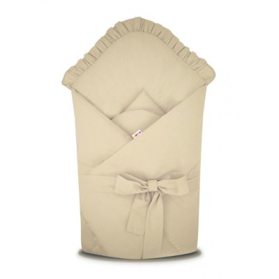 Baby Nellys Rychlozavinovačka s volánkem a stuhou Royal - béžová, Baby Nellys