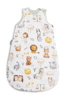 SENSILLO Spací vak mušelín, bavlna, Zvěrokruh, 80x50cm, M - šedý