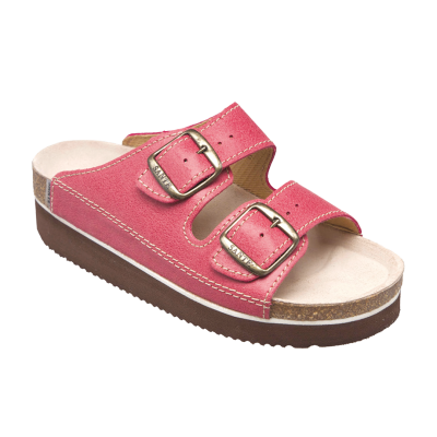 SANTE Dámské pantofle N/25/C30/H/K/CP ČERVENÁ v.38