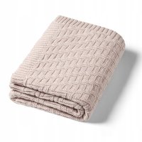 Babyono Dětská bavlněná deka, 75x100cm - béžová