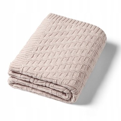 Babyono Dětská bavlněná deka, 75x100cm - béžová