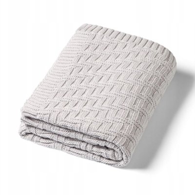 Babyono Dětská bavlněná deka, 75x100cm - šedá